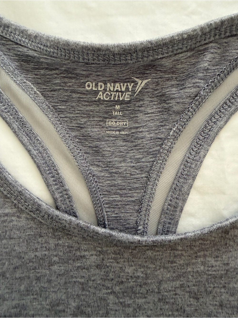 Old Navy Active Heather Gray Racerback Sports Bra